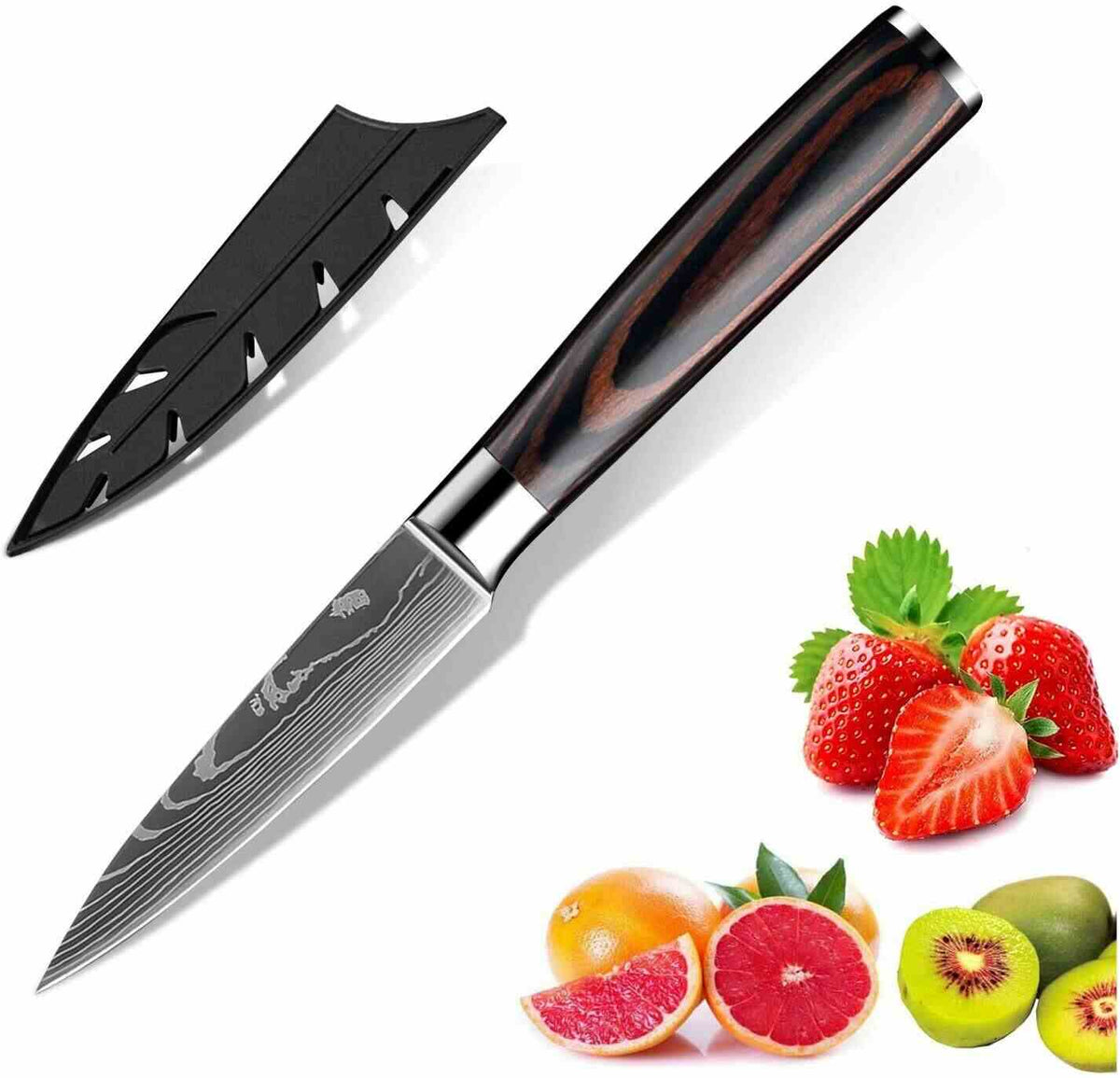 Kitchen Knife with Protective Sheath – Gift Box – Style F