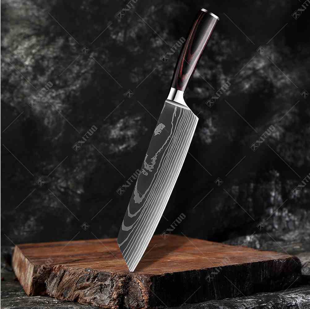 Kitchen Knife with Protective Sheath – Gift Box – Style J