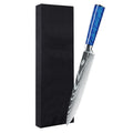 Blue Resin Handle Kitchen Knife with Sheath – Style C