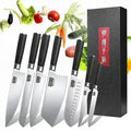 7-Piece Japanese Chef Knife Set MDHAND Stainless Steel Gift Box