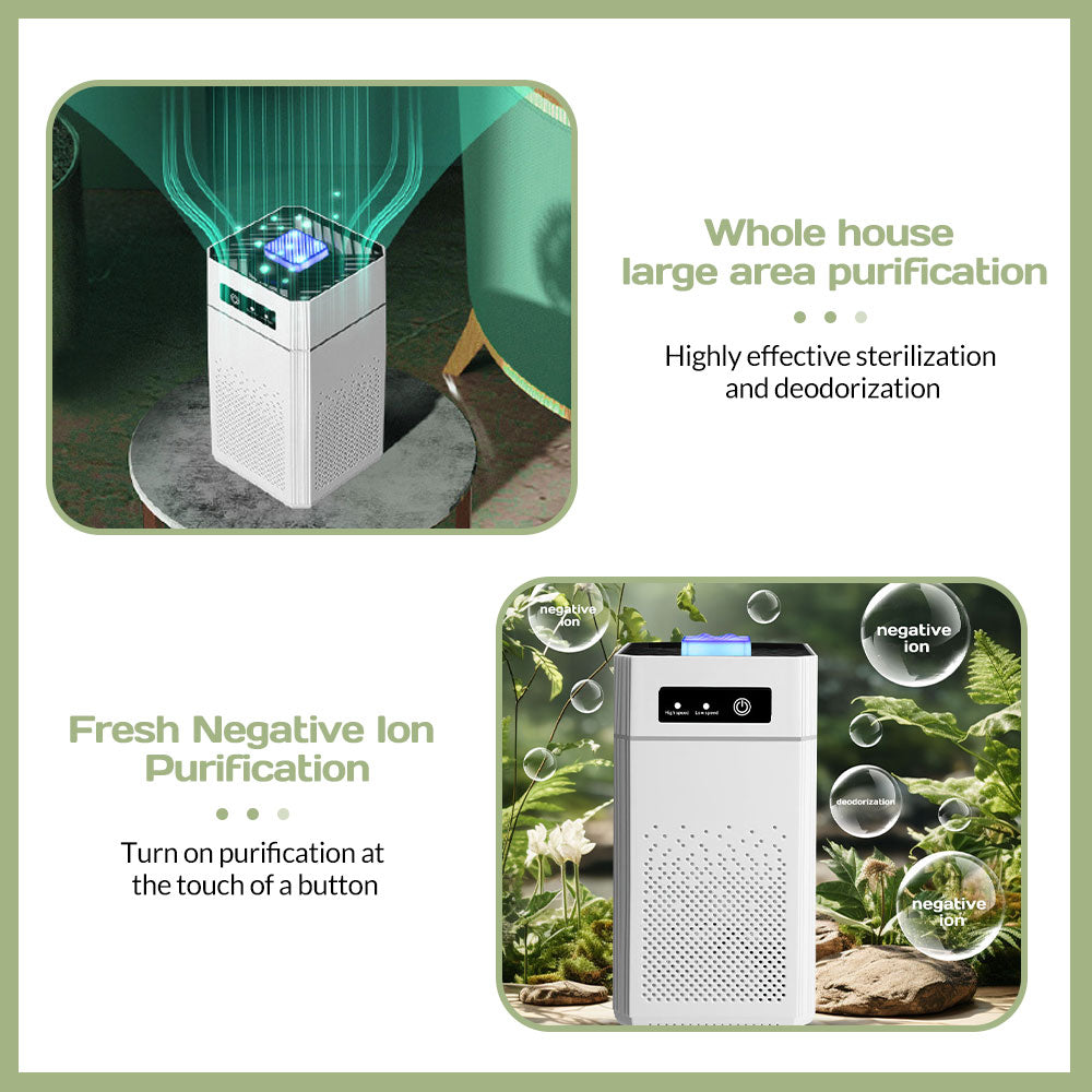 USB Powered Air Purifier with HEPA Replacement Filter