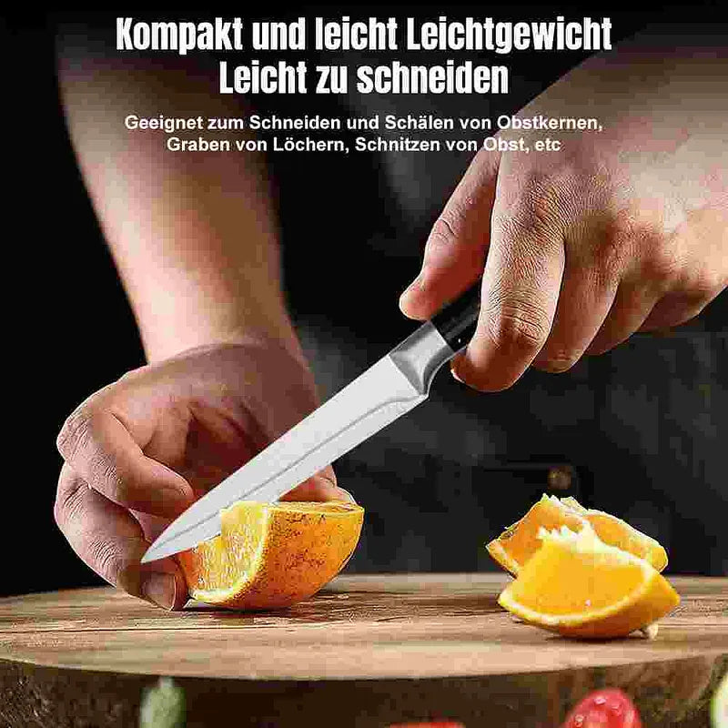 Black 6-Piece Kitchen Knife Set