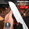 Black 14-Piece Kitchen Knife Set with Sharpener
