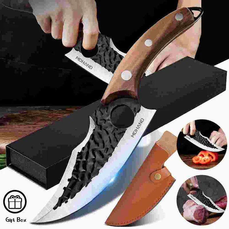 Forged Hook Knife with Gift Box