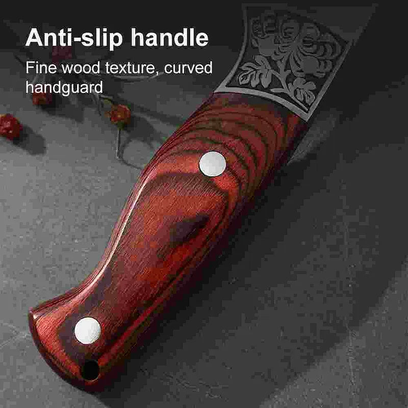 Red No. 3 Kitchen Knife with PU Sheath