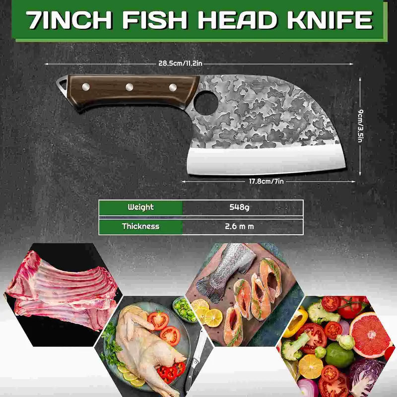 Cloud Pattern Black Handle Knife Collection