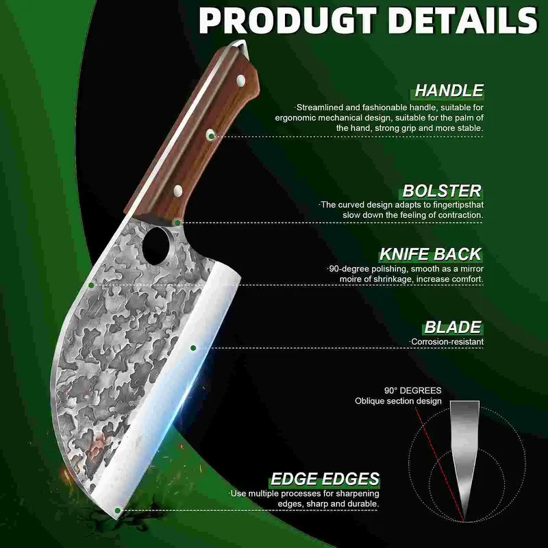 Cloud Pattern Black Handle Knife Collection