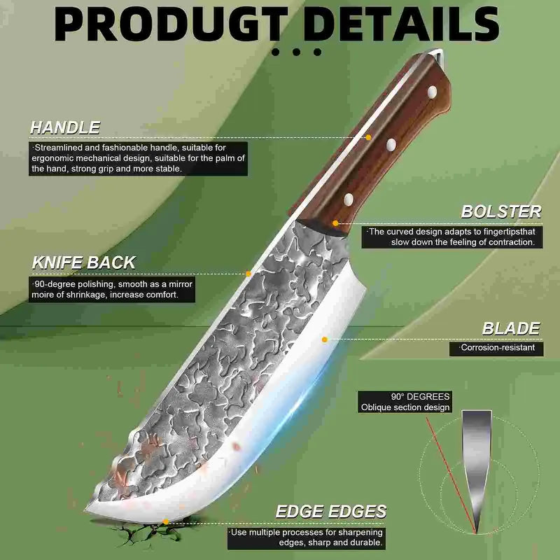 Cloud Pattern Black Handle Knife Collection