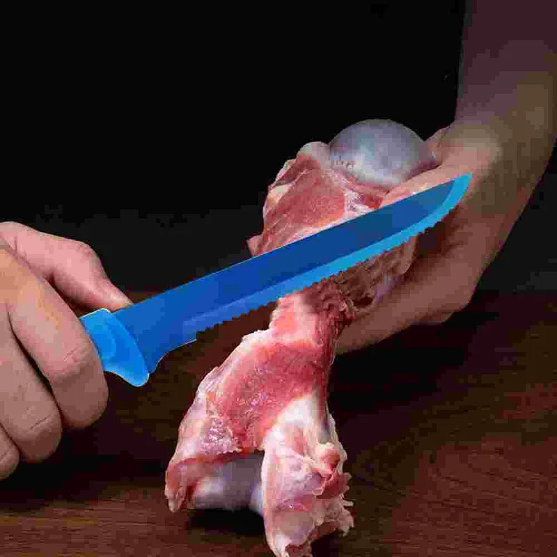 Blue 17-Piece Kitchen Knife Set