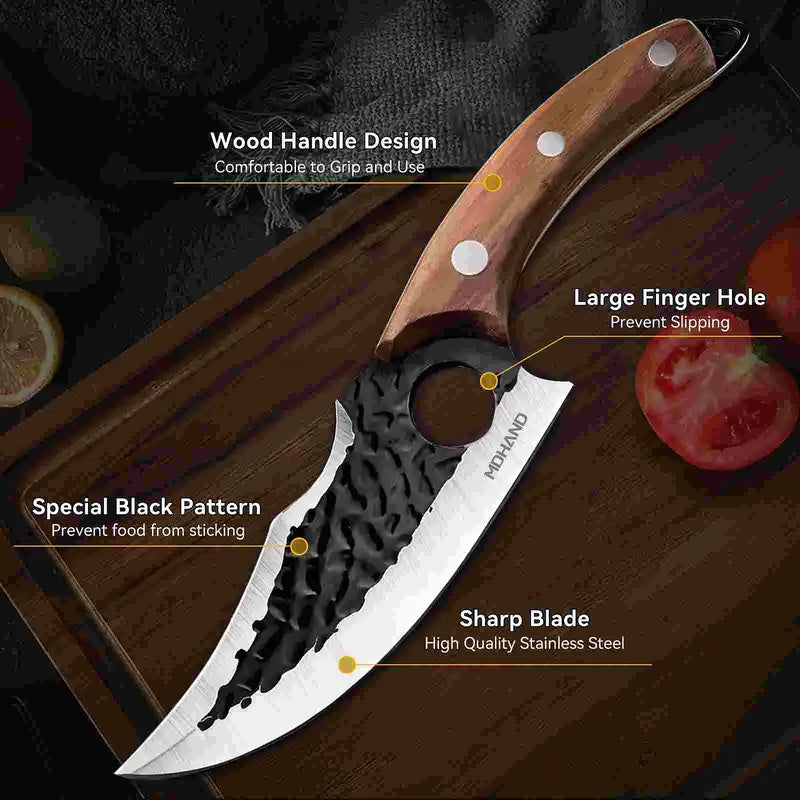 Forged Hook Knife with Gift Box