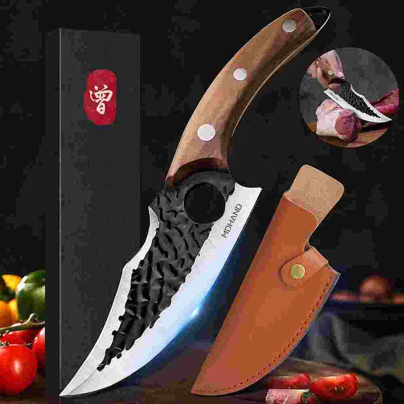 Forged Hook Knife with Gift Box