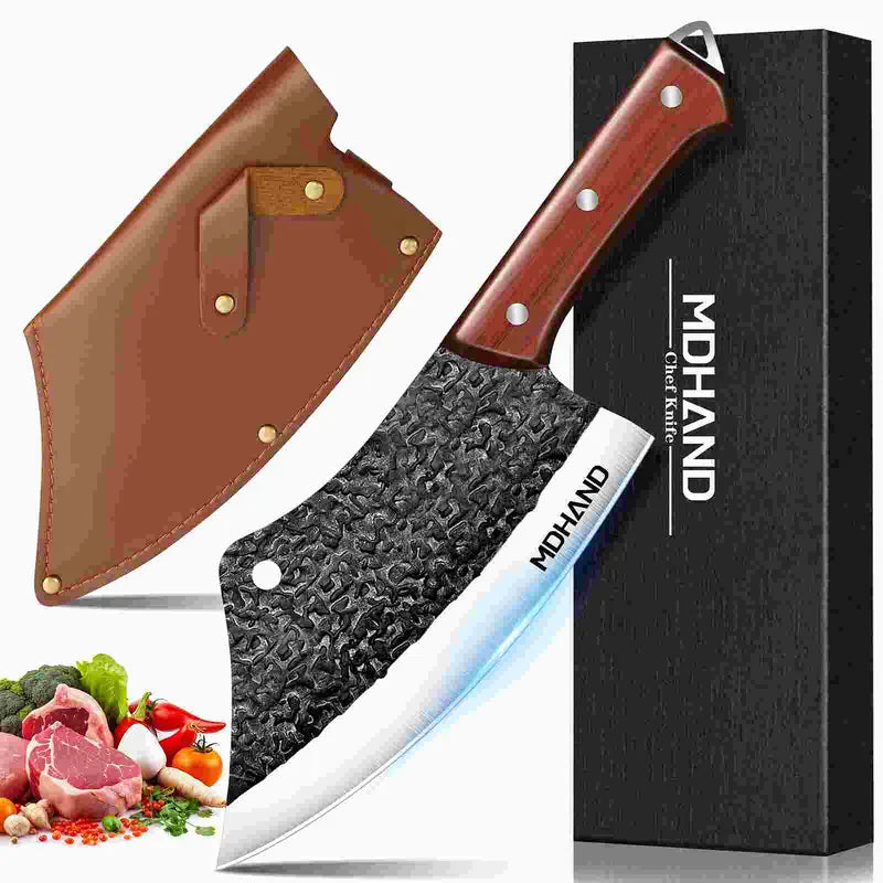 Hammered Black Kitchen Knife Collection