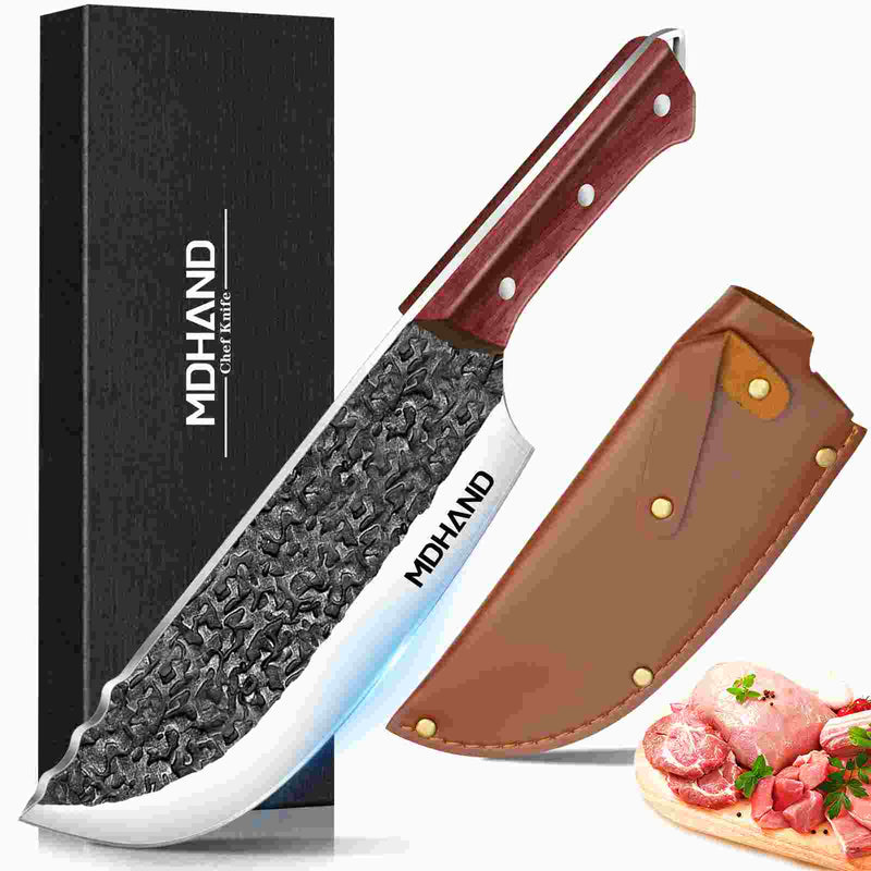 Hammered Black Kitchen Knife Collection