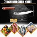 Hammered Black Kitchen Knife Collection