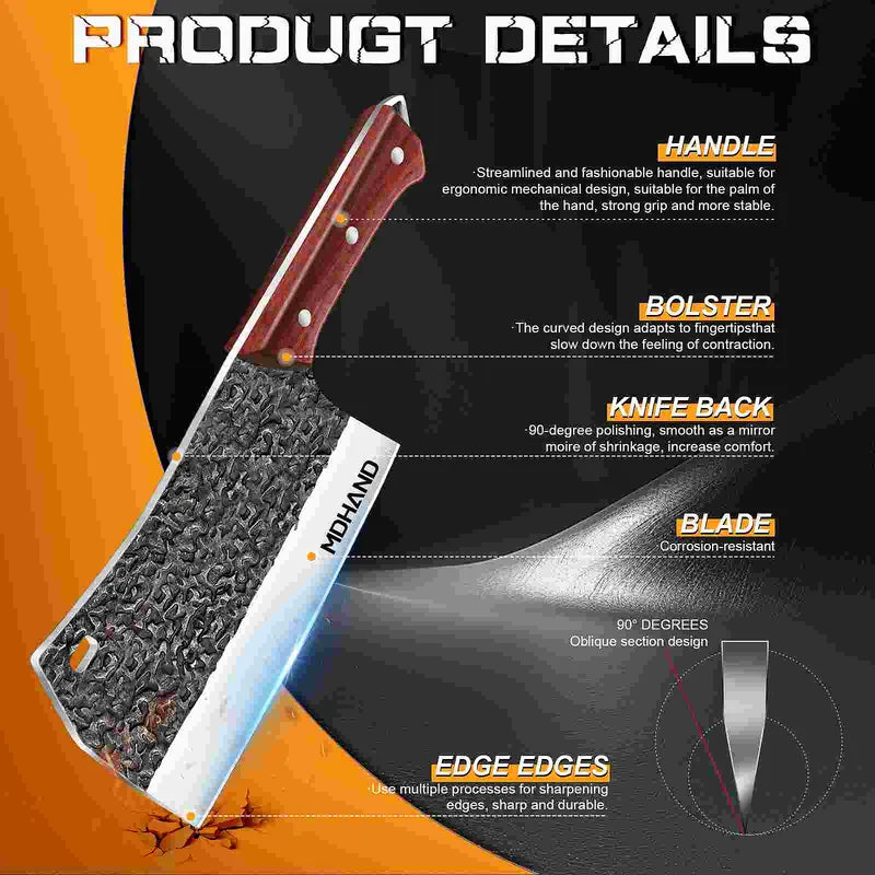 Hammered Black Kitchen Knife Collection