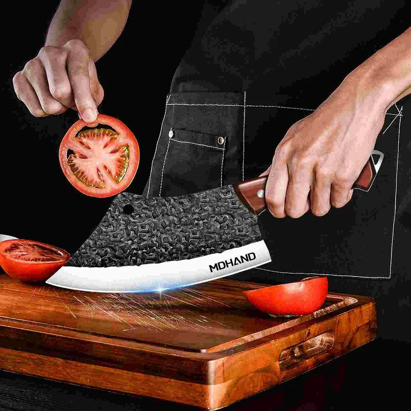 Hammered Black Kitchen Knife Collection