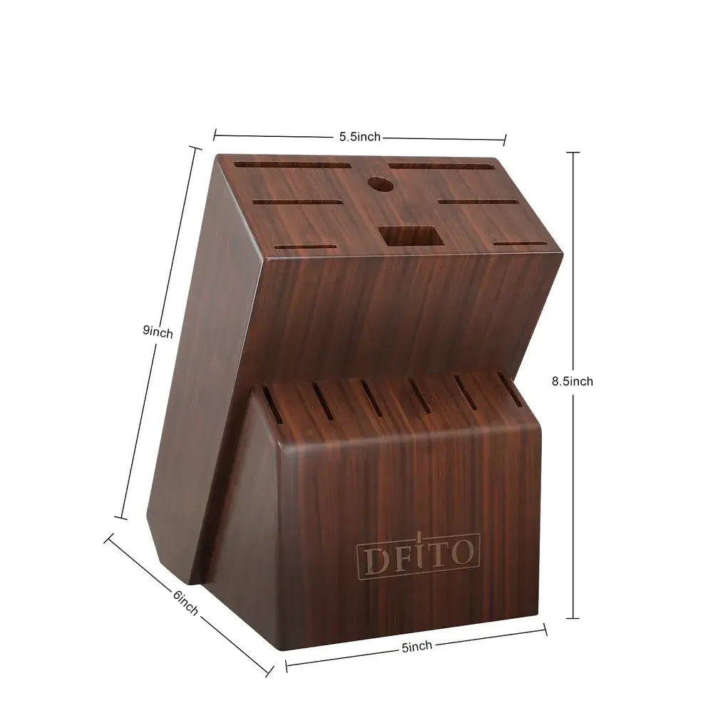 15PCS Professional Knife Block Set | High Carbon Steel with Acacia Wood Block