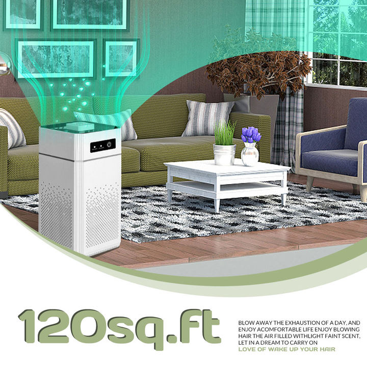 USB Powered Air Purifier with HEPA Replacement Filter