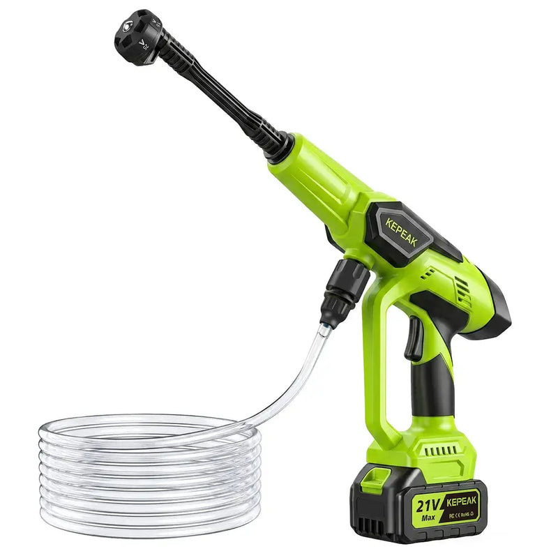 21V Cordless Pressure Washer | 1450 PSI Handheld for Car Garden Patio Cleaning