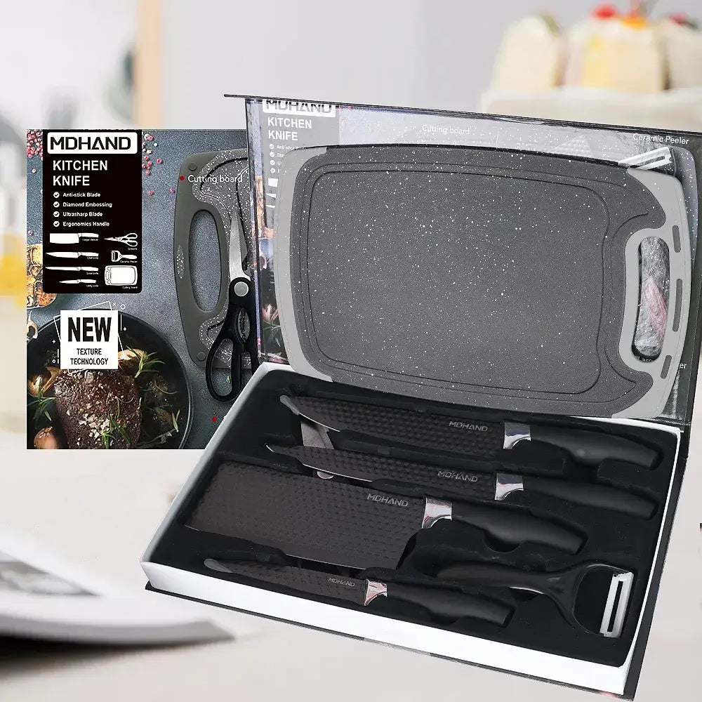 High Carbon Stainless Steel Chef Knife Set Ultra-Sharp Kitchen Cleaver Knives