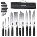 Home Cooking MDHAND 10pc Japanese Knives High-Carbon Steel Pakkawood