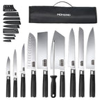 Home Cooking MDHAND 10pc Japanese Knives High-Carbon Steel Pakkawood