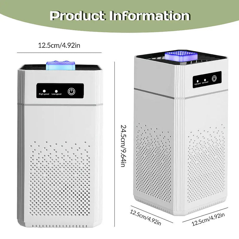 USB Powered Air Purifier with HEPA Replacement Filter